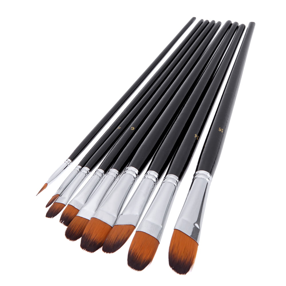 Wooden Acrylic Long Arts 5Pcs/set Painting Watercolor Pen Brushes Paint Brush QK 