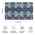 thumbnail image 3 of Blue Geometric Pattern Bathroom Rugs Mat,Non Slip Microfiber Bathroom Rug,Rubber Backing,Soft Bathroom Mats for Bathroom Floor,Tub and Shower,20x32in(50x80cm), 3 of 5