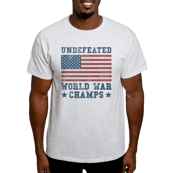 CafePress - Undefeated World War Champs Light T Shirt - Men's Classic Graphic T-Shirt