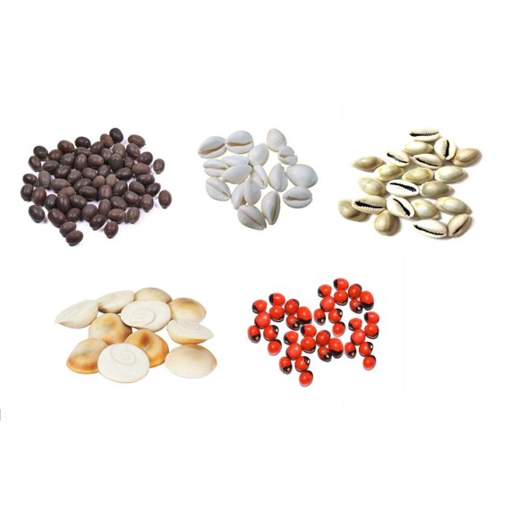 Perles de Chirmi, Kamal Gatta, Kaudi Blanc, & Gomti Chakra (11 Pcs Chacune)
