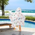thumbnail image 4 of joogoo Christmas Xmas Whales Kids Hooded Beach Towel Baby Bath Towel 23.5"x50", 4 of 7