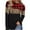 Black, variant on Womens Spring Fashion Women Long Sleeves Shoulder Off-the-shoulder Cross Strap Plaid Color Block Tops Leopard Print Blouse Tunic Tops