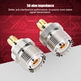 thumbnail image 4 of Conector UHF Conector adaptador 50 ohmios SMA hembra antiinterferencias multiusos a hembra UHF para equipos de LAN inalámbrica, 4 of 8