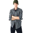 thumbnail image 1 of Aeropostale - Camisa de franela para hombre, color gris, talla mediana Aeropostale  Botones al frente, 1 of 2