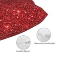 thumbnail image 3 of Naloa Red Glitter Pillow Covers, Throw Pillow Case Cushion Covers,Cushion for Bedroom,Couch,Home-16"x24", 3 of 6