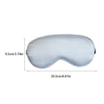 thumbnail image 4 of Vogacara Cubierta para los ojos Doble cara Seda de imitación Venda para los ojos Resistente Bloqueo de luces Cómoda Venda para los ojos Tratamientos faciales Plata, 4 of 6