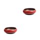 thumbnail image 2 of Maceta de cerámica Cateissary luminosa para suculentas rojo 2Conjunto, 2 of 6