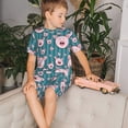 thumbnail image 4 of Fotbe Funny Pig Faces Pijama Estampada de 2 Piezas para Niños – Ropa de Dormir de Manga Corta Cómoda para Niños y Niñas, Camiseta y Shorts de Algodón-Small, 4 of 6