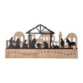 thumbnail image 1 of Calendario de Adviento de Natividad de Madera, Conjunto de Belén, Centro de Mesa Festivo, Adornos Reutilizables Coleccionables de Madera, 24 Días, 1 of 9