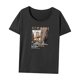 thumbnail image 3 of Camiseta para mujer de verano trajes ropa clásica suave camiseta básica para ir de compras deportes L, 3 of 7