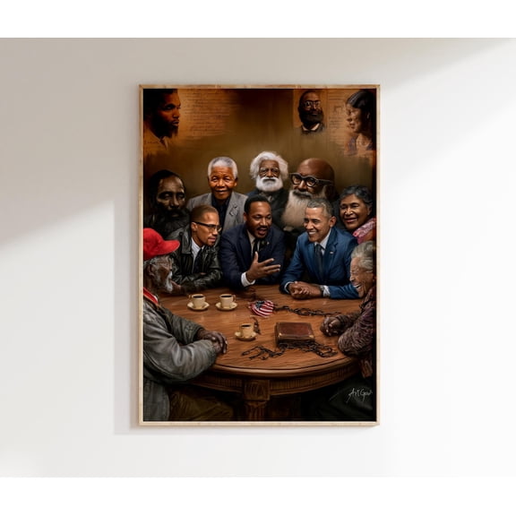 Black Excellence Wall Art Print Moody Office Decor