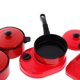 thumbnail image 4 of 13 Pieces/Set Plastic Simulation Kitchen Cookware Set Kids Kitchen Toys Red, 4 of 4