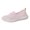 Pink, variant on Womens Walking Shoes Mesh Non Slip Lightweight Hollowed Out Tennis Shoes Arch Support Casual Classic Outdoor Beach Athletic Flat Footwear Gray Size 9
