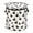 Dark Black Swan On The Beige Background, variant on Pop-Up Collapsible Laundry Hamper With Zippered Lid Dual Handles 50L Dark Black Swan on The Beige Background