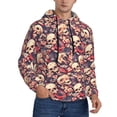 thumbnail image 2 of Daiia Skull rock record artist for Men's Fashion Hoodies & Sweatshirts with Kangaroo Pocket Hooded Sweatshirt Breathable & Moisture Wicking-Small, 2 of 7