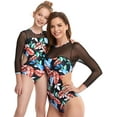 thumbnail image 3 of Mother Daughter Swimwear Family Matching Swimsuit Women Girl Bikini Set Bathing Suits Halter Ruffle Summer Beach, 3 of 8