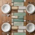 thumbnail image 6 of Sage Green Vintage Table Runner - 70 Inch Long, Kitchen Dining Table Runner Dresser Scarves, Brown Retro Farmhouse Elegant Pastoral Farmhouse Decor for Coffee Tables Wedding Party Banquet, 6 of 8