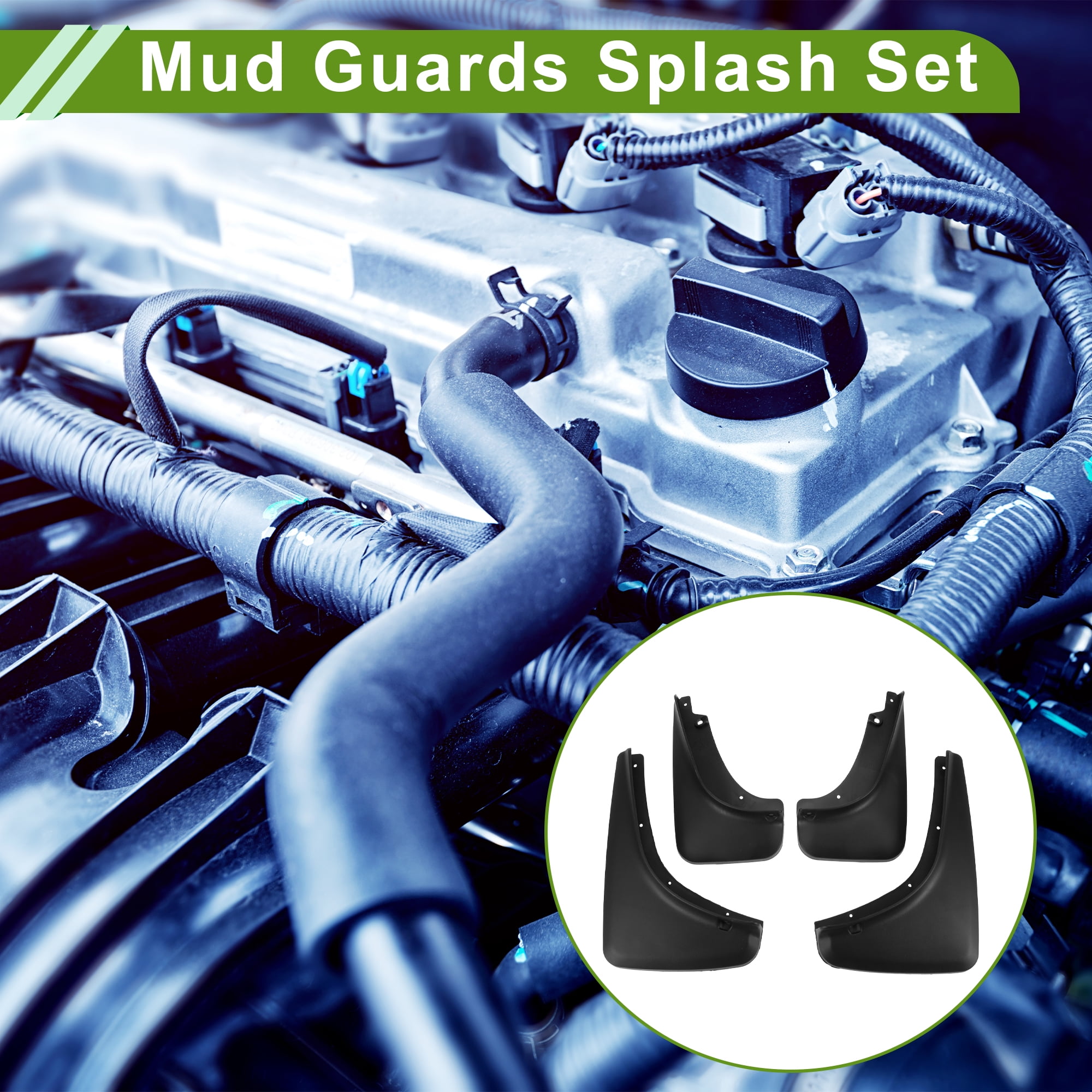 Unique Bargains Mud Flaps Splash Guards for Jeep Cherokee 2014-2018 Front and Rear Mud Guards 1 Set