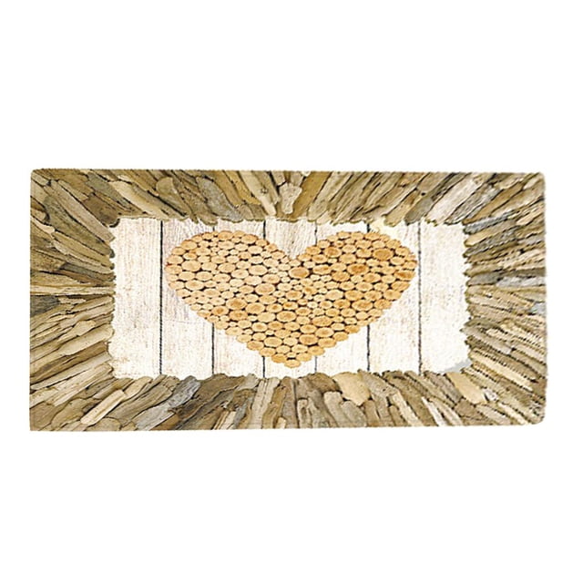 Alfombras de Felpudo de Navidad Alfombra de piso rojos Alfombril de piso Alfombrils antideslizantes para interiore exteriores en - Corazón Yotijar Alfombra de piso de Navidad