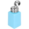 thumbnail image 4 of Anti Static Square Bottle, Easy Operation 200ml Capacity HDPE No Backflow Solvent Dispenser With Stainless Steel Cover For Laboratory Use Blue, 4 of 8