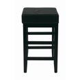 thumbnail image 2 of OSP Designs 25" Square Black Faux Leather bar Stool with Espresso Legs, 2 of 2