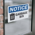 thumbnail image 4 of (2 Pack) Garbage Can Sign With Symbol OSHA Notice Sign 14 Inch X 10 Inch Vinyl Label Decal Sticker Weather Resistant, UV Protected for Workplace, Business, and Construction Site, Made, 4 of 7