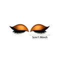 thumbnail image 6 of 2025 Lazy Eye Shadow Eyelash Patch,Colourful Eyeshadow Eyelashes Makeup Stickers,Reusable Eye Makeup Stickers with False Lashes&Shadow,Lazy Makeups Tool for Women-Orange, 6 of 8