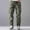 Green, variant on YLSDY Men's Solid Casual Pants, Elastic Drawstring Waist, Multi Zipper Pockets, Loose Fit Streetwear Trousers Gray S