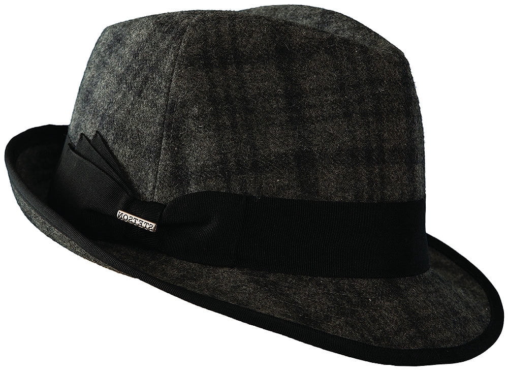 Stetson Classic Men's Plaid Fedora Brim 
