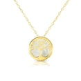 thumbnail image 1 of 14K Yellow Gold Mother Of Pearl Tree Of Life Pendant Necklace, 16", 1 of 3