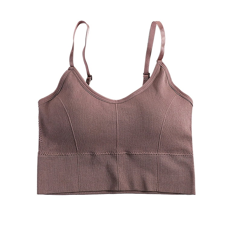 Sports Bras For Women High Support Large Bust Tank With Built In Bra Womens  Tank Tops Adjustable Strap Stretch Cotton Camisole With Built In Padded