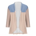 thumbnail image 4 of AherBiu Cardigan pour Femmes Léger Manches 3/4 Ouvert Cardigans Automne Décontracté Confortable Boléros Extérieur, 4 of 4