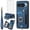 Blue, variant on Asuwish Phone Case for Google Pixel 9 Pro XL Wallet Cell Cover with Tempered Glass Screen Protector Slim Lanyard Wrist Strap RFID Ring Stand Credit Card Holder Slot Pixel9 9Pro 9ProXL Nine Black
