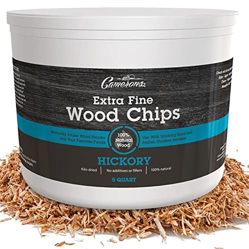 Camerons Smoking Chips (Hickory) 5 Quart Kiln Dried, Natural Extra
