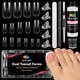 thumbnail image 1 of Kit de formas de uñas de poligel EBANKU para dedos de los pies con solución antideslizante, 1 of 8