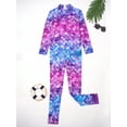 thumbnail image 3 of DPOIS Kids Girls Long Sleeve Mermaid Costume Gymnastics Leotards Type B 11-12, 3 of 7
