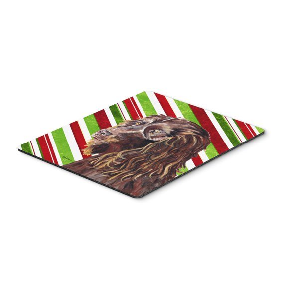"Boykin Spaniel Candy Cane Christmas Mouse Pad Hot Pad or Trivet"