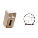thumbnail image 5 of Dispensador de pañuelos rectangular multiusos y organizador de almacenamiento con diseño de estante antiguo para decoración del hogar, oficina y escri, 5 of 8