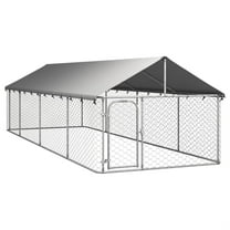Casafoyer Outdoor Dog Kennel with Roof 236.2"x78.7"x59.1"