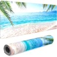 thumbnail image 2 of Palm Trees Beach Waves Desk Mat, Desk Accessory, Cute Workspace, Trendy Workspace, Trendy, 35.4x15.7in Large Gaming Mouse Pad, Cute Desk Topper, Pretty Desk Pad, 2 of 6
