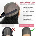 thumbnail image 4 of Glueless Bob Wigs Human Hair Pre Plucked Pre Cut Short Curly Human Hair Wigs for Black Women 5x5 HD Lace Closure Deep Wave Wear and Go Glueless Wigs 200% Density (12 Inch), 4 of 10