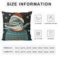 thumbnail image 5 of Costumes Dolphin Santa Claus Ugly Christmas Pattern X-Mas Holiday Throw Pillow, , Multicolor, 5 of 5