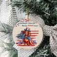 thumbnail image 3 of Democratic Dachshund Making Woof Count Election 2024 Ceramic Round Ornament Wiener Dog Lover Gifts Idea Home Tree Decor - 01001, 3 of 5