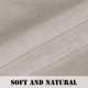 thumbnail image 5 of Cortinas de cocina de lino natural de 36 pulgadas de largo con textura de lino, niveles para baño/cocina, ventanas, barra de bolsillo, cortinas pequeñas para cocina (2 paneles, blanco apagado)Angora29" de ancho x 36" de largo, 5 of 5