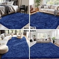 thumbnail image 6 of 8x10 Area Rug for Living Room:Ultra Soft Fluffy Shag Beige Rugs,Large Fuzzy Plush Indoor Non Slip Carpet Washable Rug for Bedroom Kids Nursery Office Dorm Modern Decor(Navy Blue 8'x10'), 6 of 7