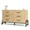 Oak, variant on Garvee Chest of Drawers with 6 Drawers, 52 x 16 x 32", with Iron Stand, Brown