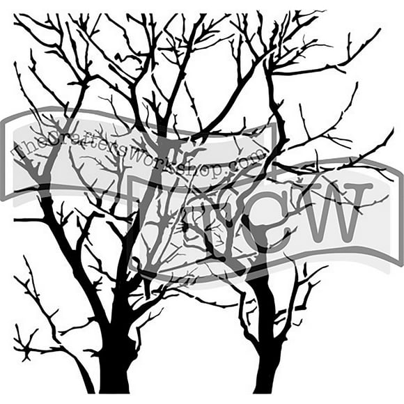 Crafter's Workshop Template 6"X6"-Branches Reversed