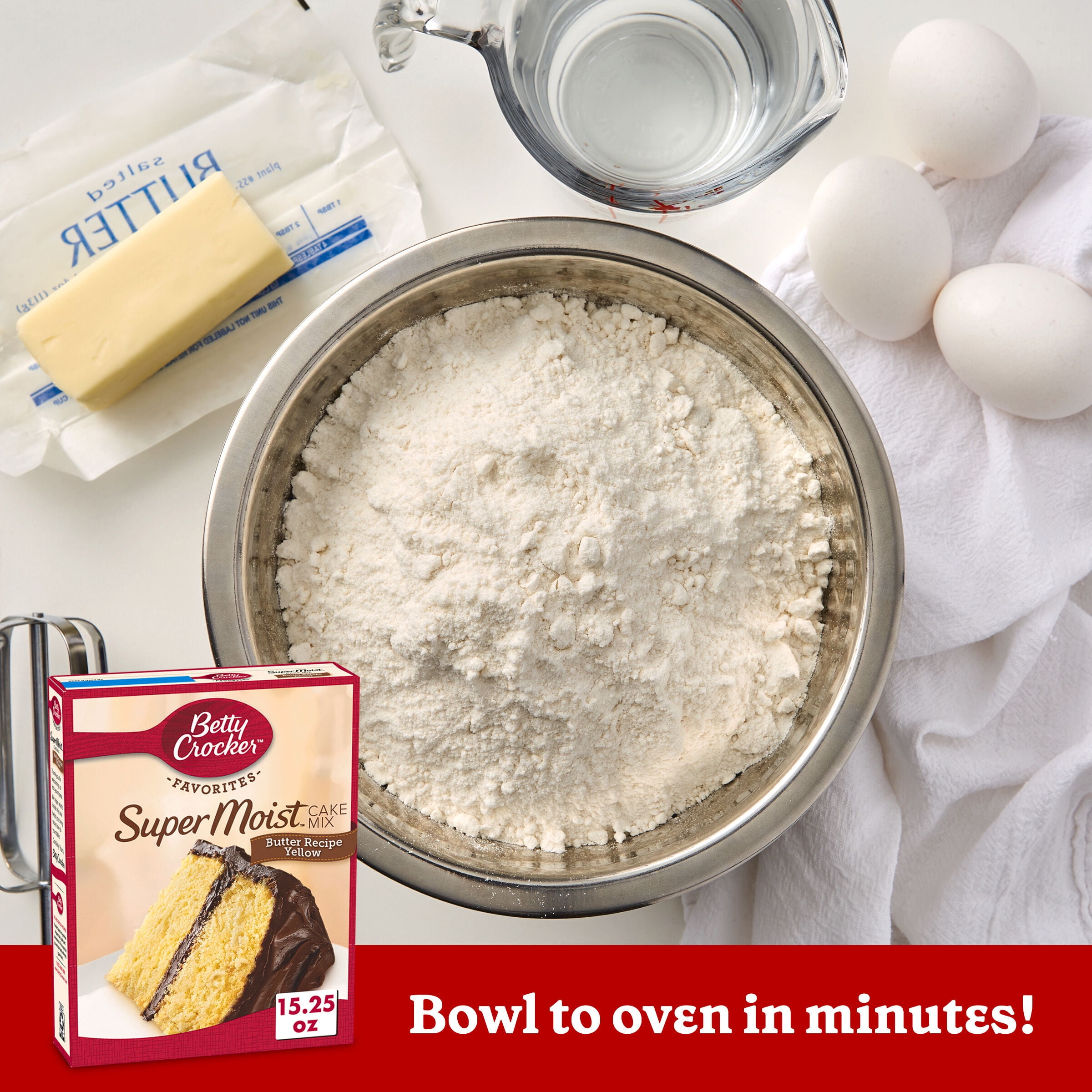 Betty Crocker Super Moist Butter Recipe Yellow Cake Mix, 15.25 oz