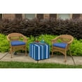thumbnail image 6 of Casual Cushion Solid Sunbrella® Fabric 1-Piece Indoor/Outdoor Wicker Seat Pad Cushion, 19.5"W x 19.5"L, Canvas True Blue, 6 of 6