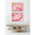 thumbnail image 6 of Kate and Laurel Sylvie MP Pink Golden Hour 1 and 2 Framed Canvas Wall Art Set by Mentoring Positives, 2 Piece 18x24 Bright Gold, Bright Pink Abstract Art for Wall, 6 of 6